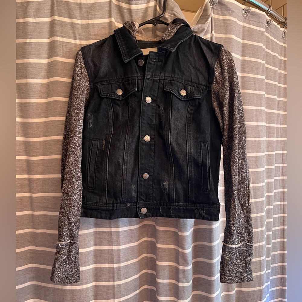 Thread & Supply Mixed Media Hoodie Jacket